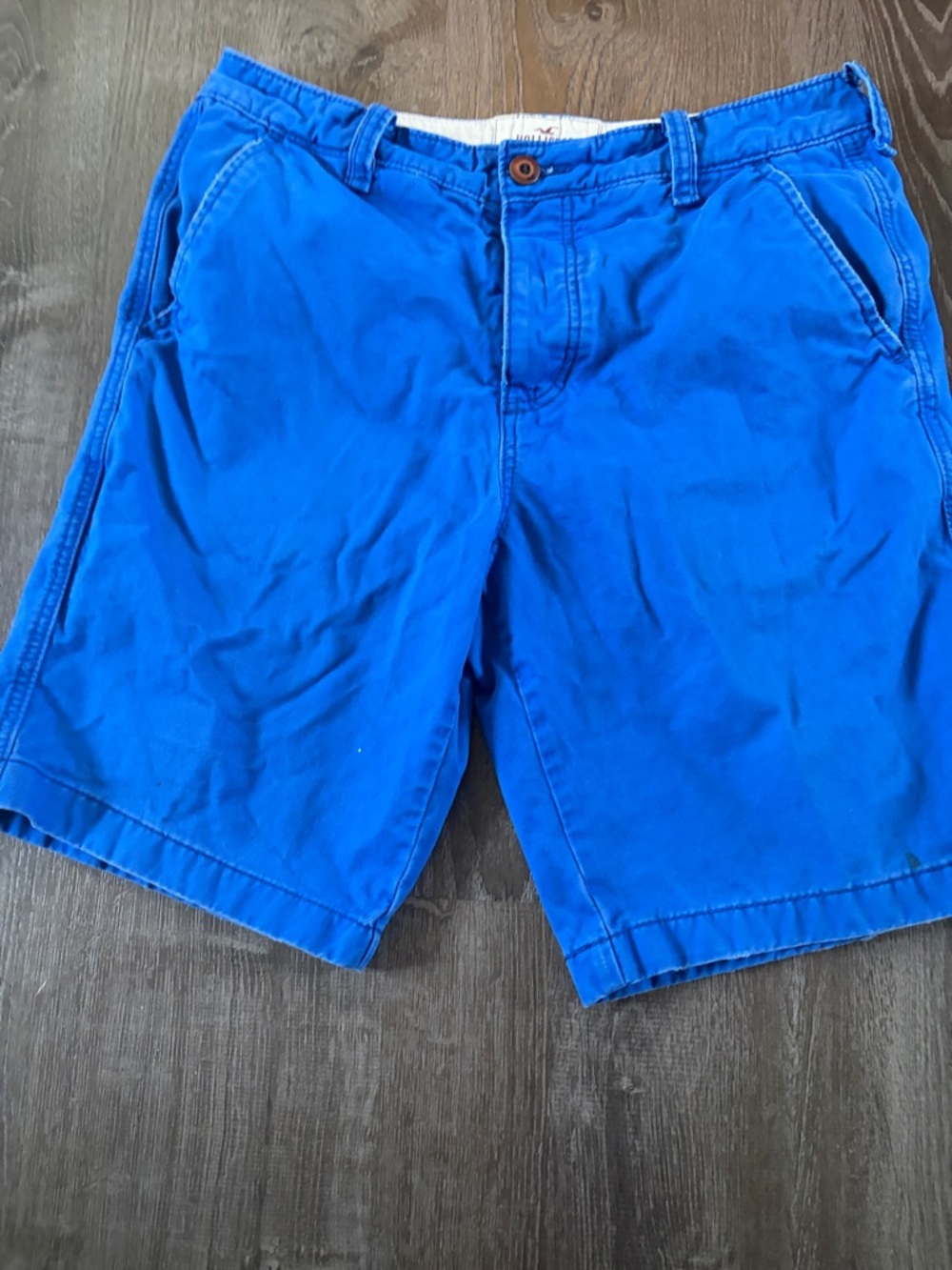 Hollister California Men’s Classic Chino Shorts Blue Size 33